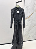 HERMES HERMES 25S LONG SILK DRESS 80580