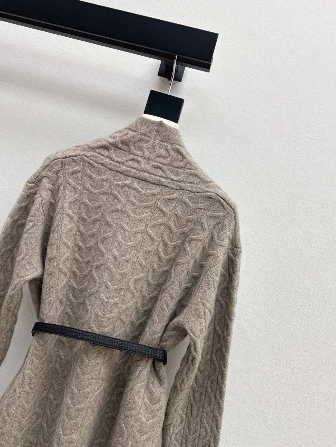 HERMES HERMES 25S LONG KNIT CARDIGAN 150