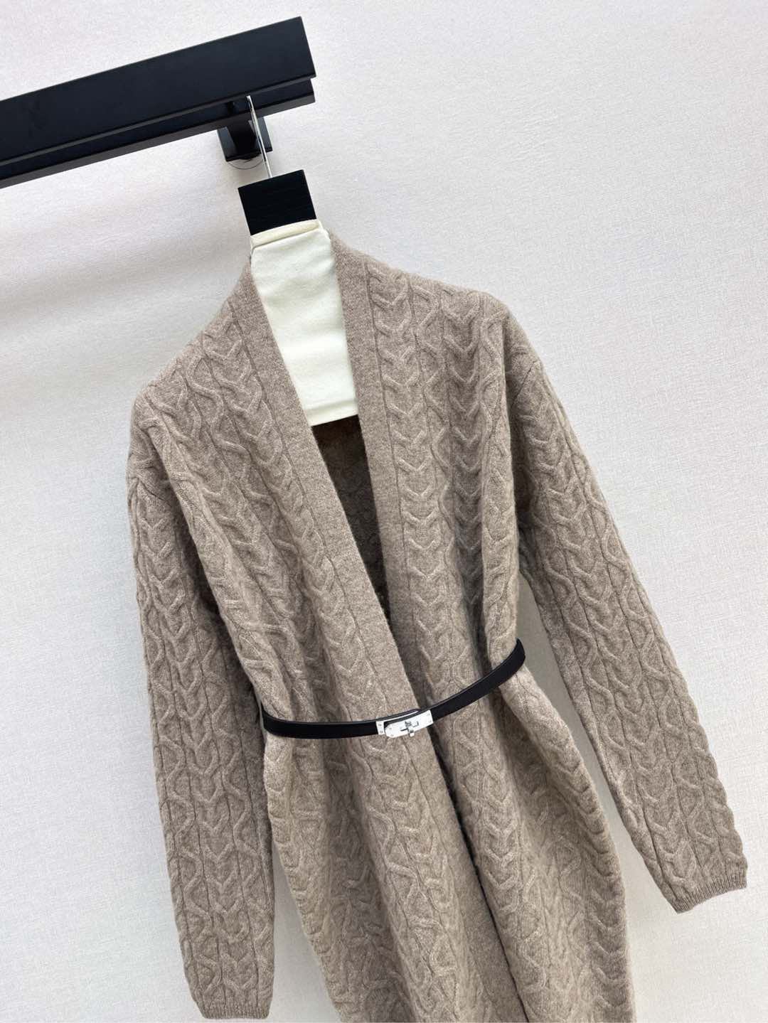 HERMES HERMES 25S LONG KNIT CARDIGAN 150