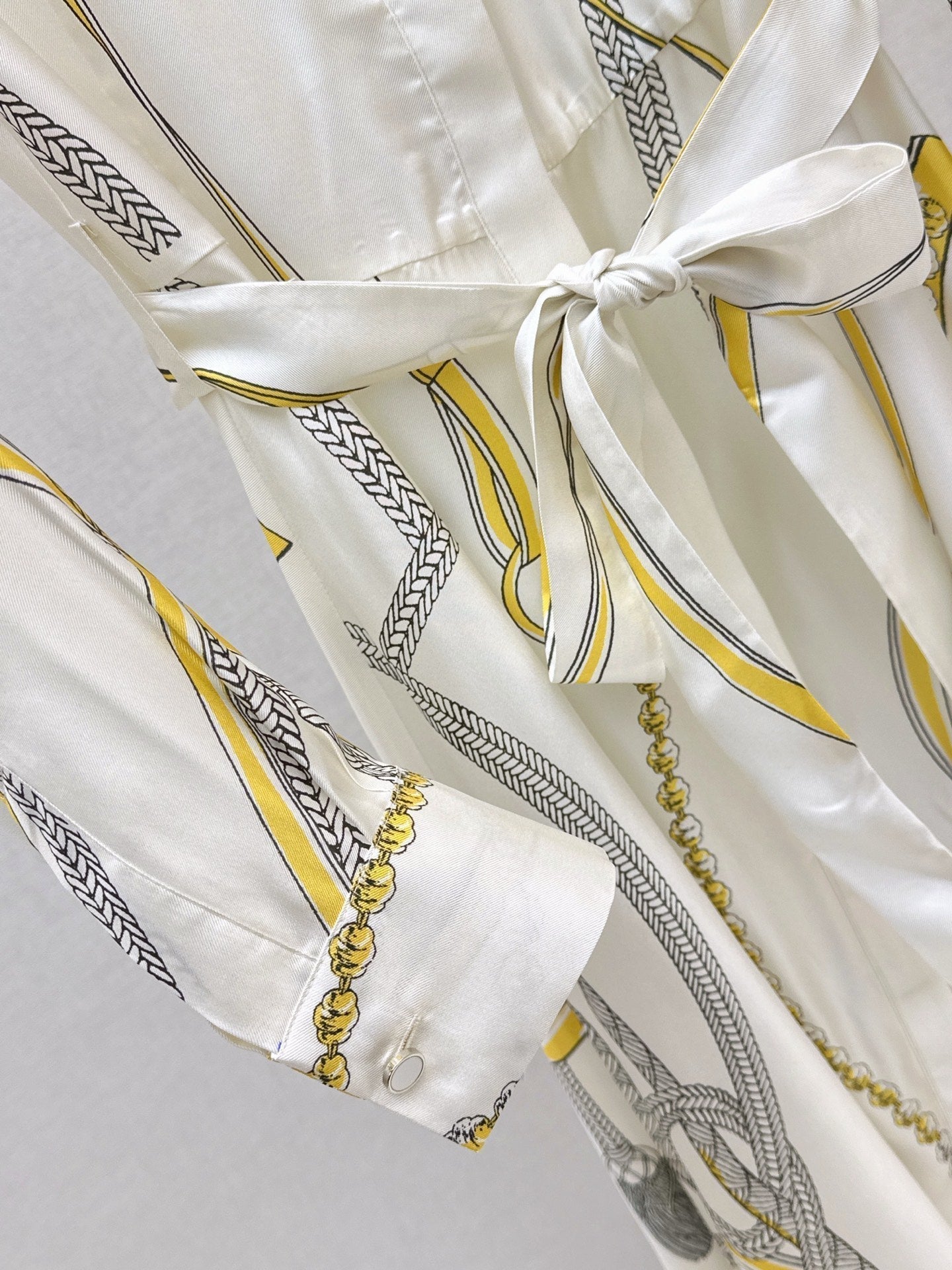 HERMES HERMES 25S LONG SILK DRESS 043
