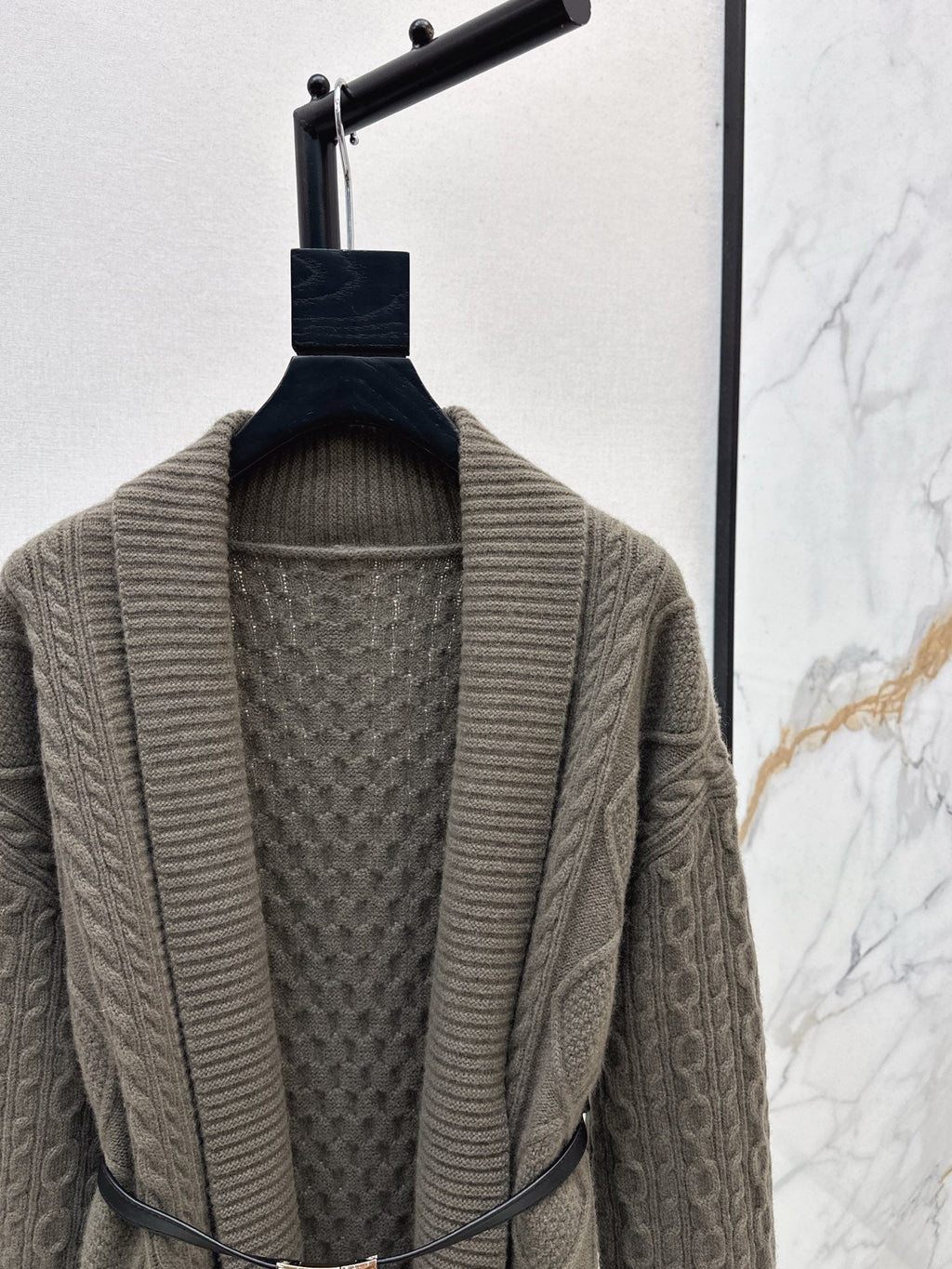 HERMES HERMES 25S LONG KNIT CARDIGAN 99430