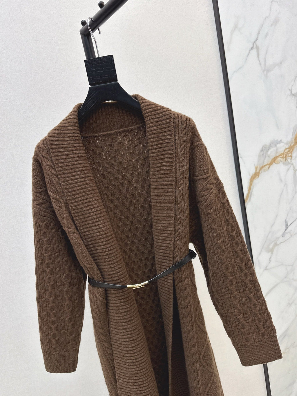 HERMES HERMES 25S LONG KNIT CARDIGAN 119