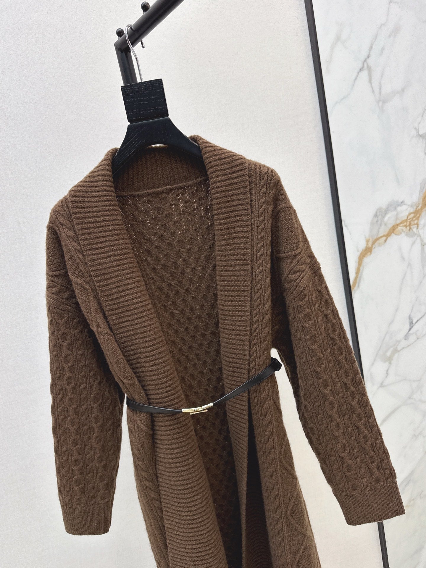 HERMES HERMES 25S LONG KNIT CARDIGAN 119
