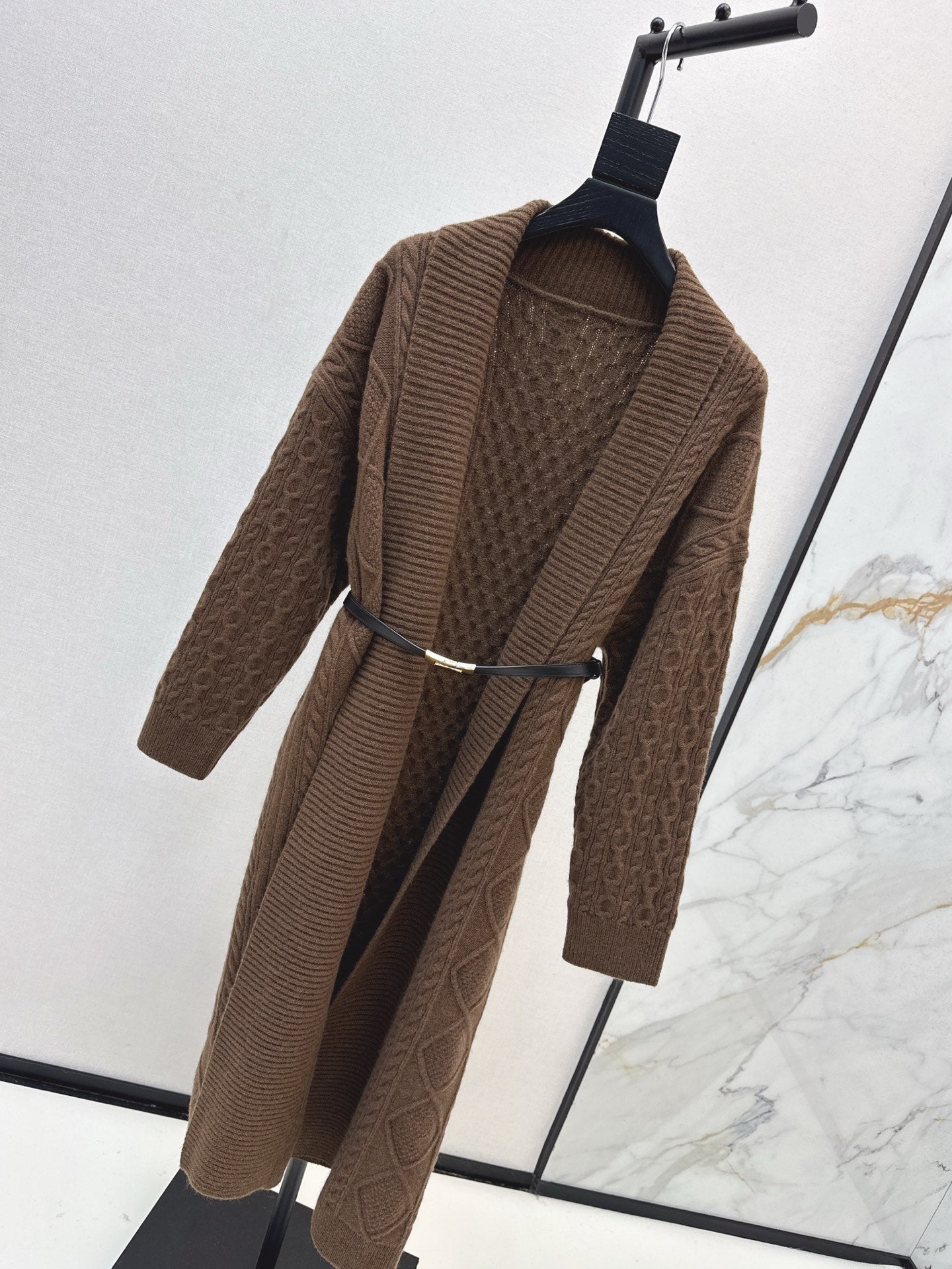 HERMES HERMES 25S LONG KNIT CARDIGAN 119