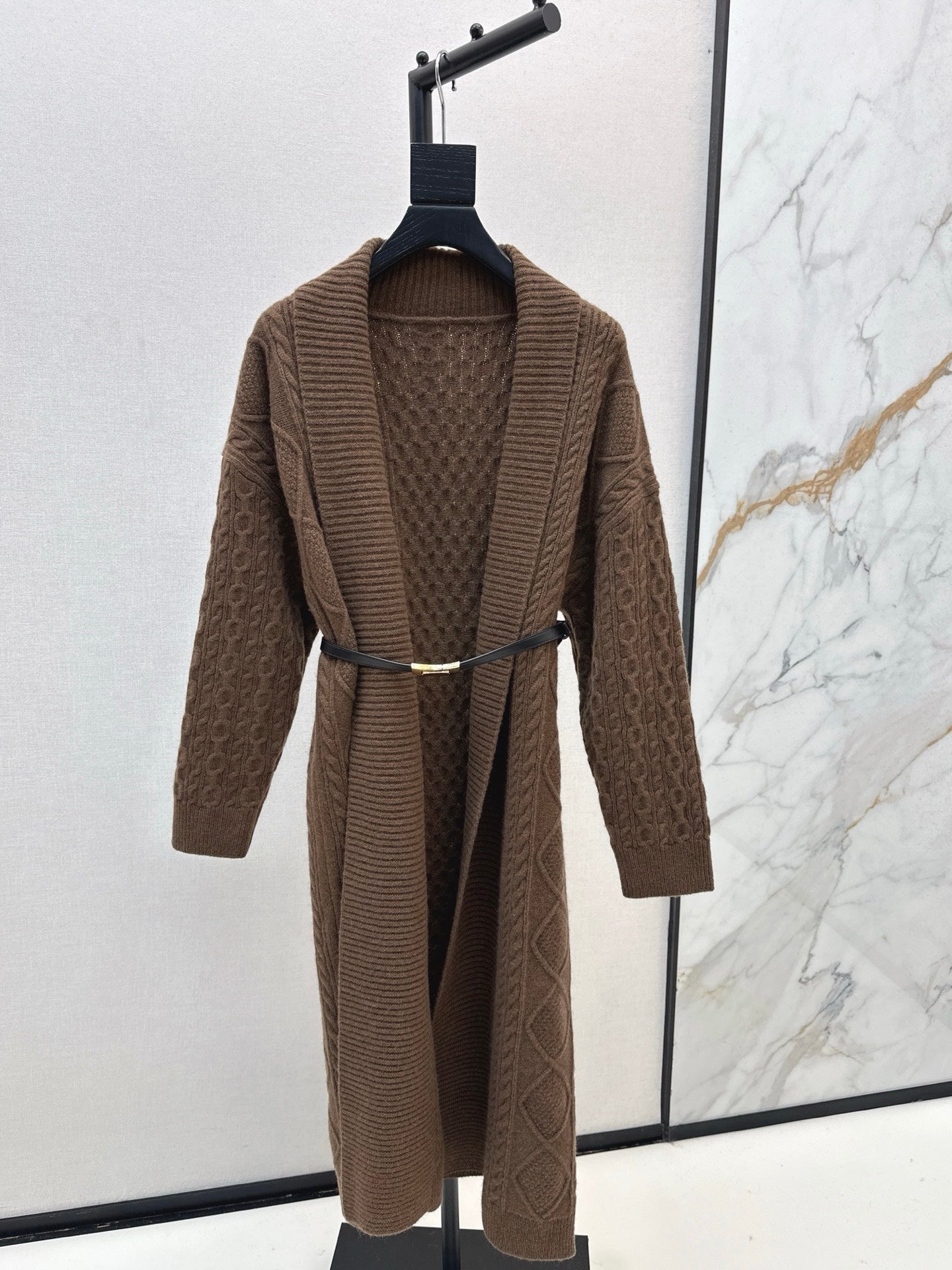 HERMES HERMES 25S LONG KNIT CARDIGAN 119
