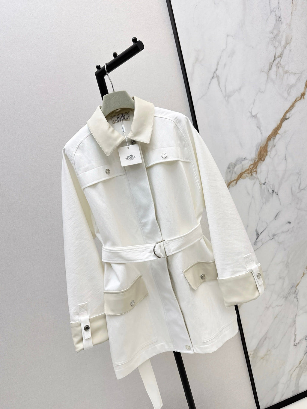 HERMES HERMES 25S LONG WINDJACKET 99430