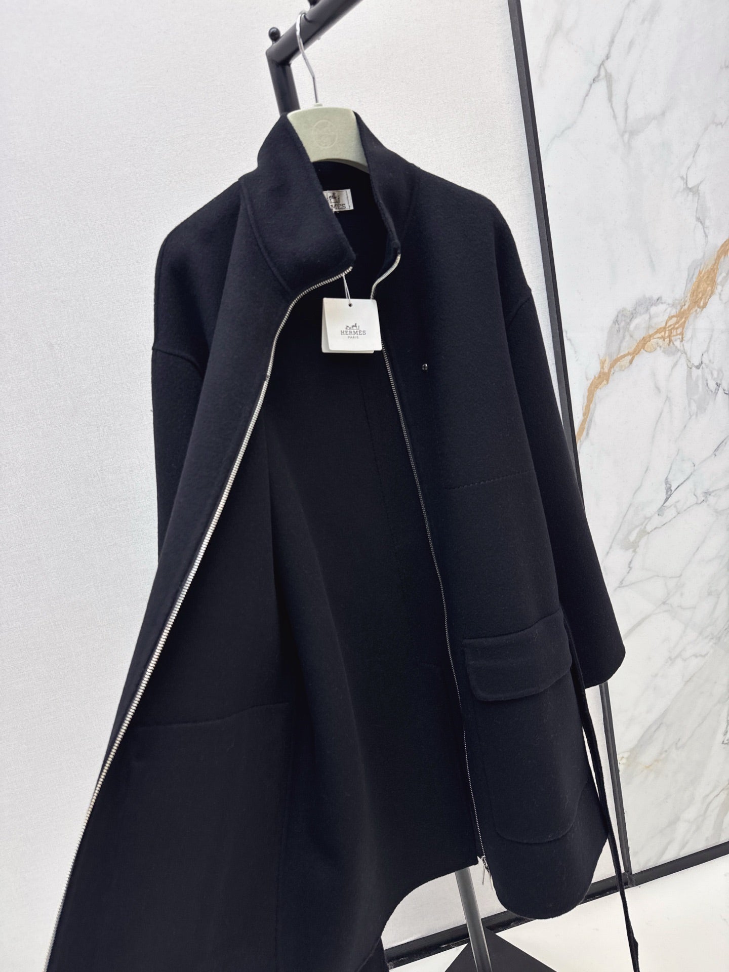 HERMES HERMES 25S STAND-COLLAR ZIP-UP JACKET 037