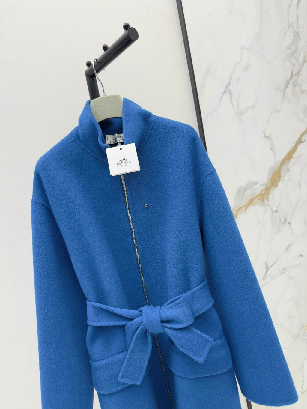 HERMES HERMES 25S STAND-COLLAR ZIP-UP JACKET 96710