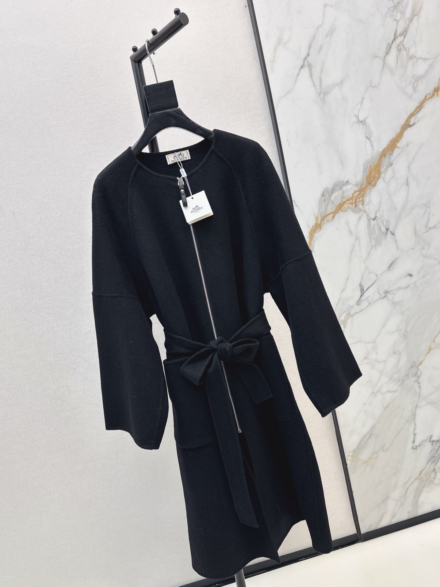 HERMES 25S LONG KNITTED COAT 217