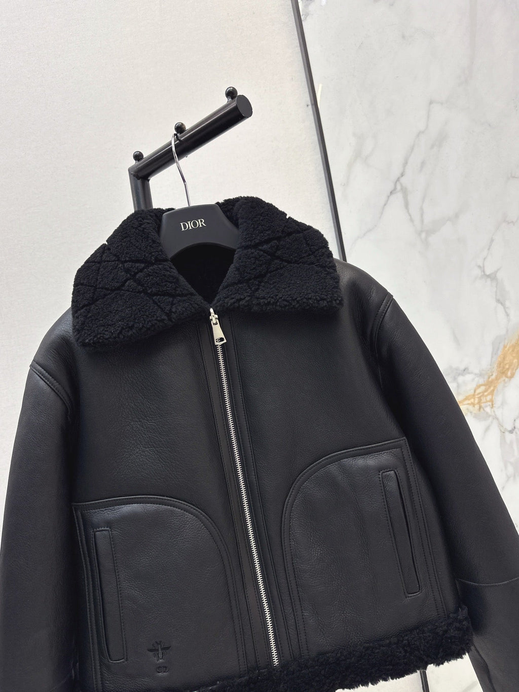 DIOR 25S SHERPA-COLLAR JACKET 542