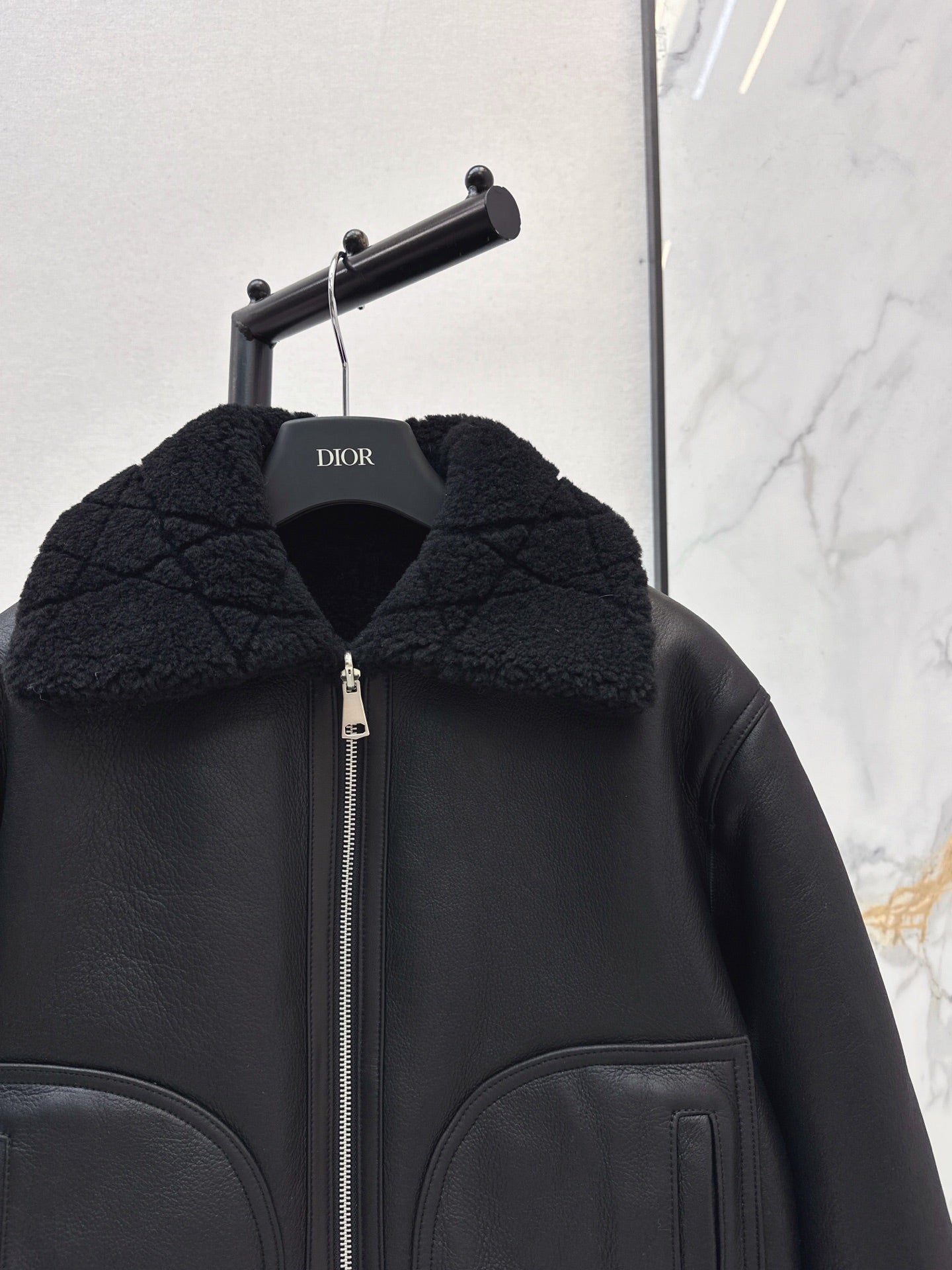 DIOR 25S SHERPA-COLLAR JACKET 542