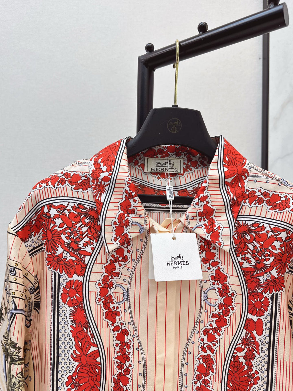 HERMES 25S SILK SHIRT 453