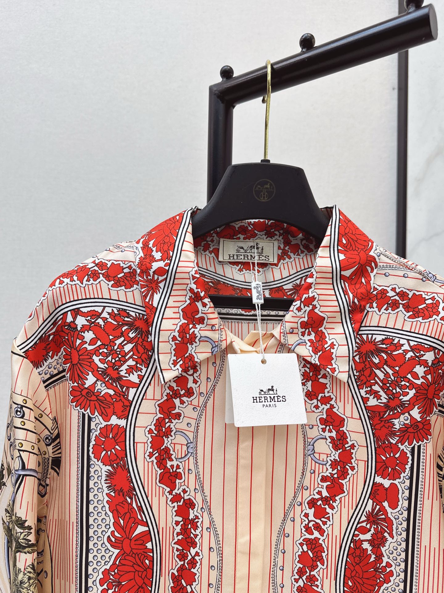 HERMES 25S SILK SHIRT 453