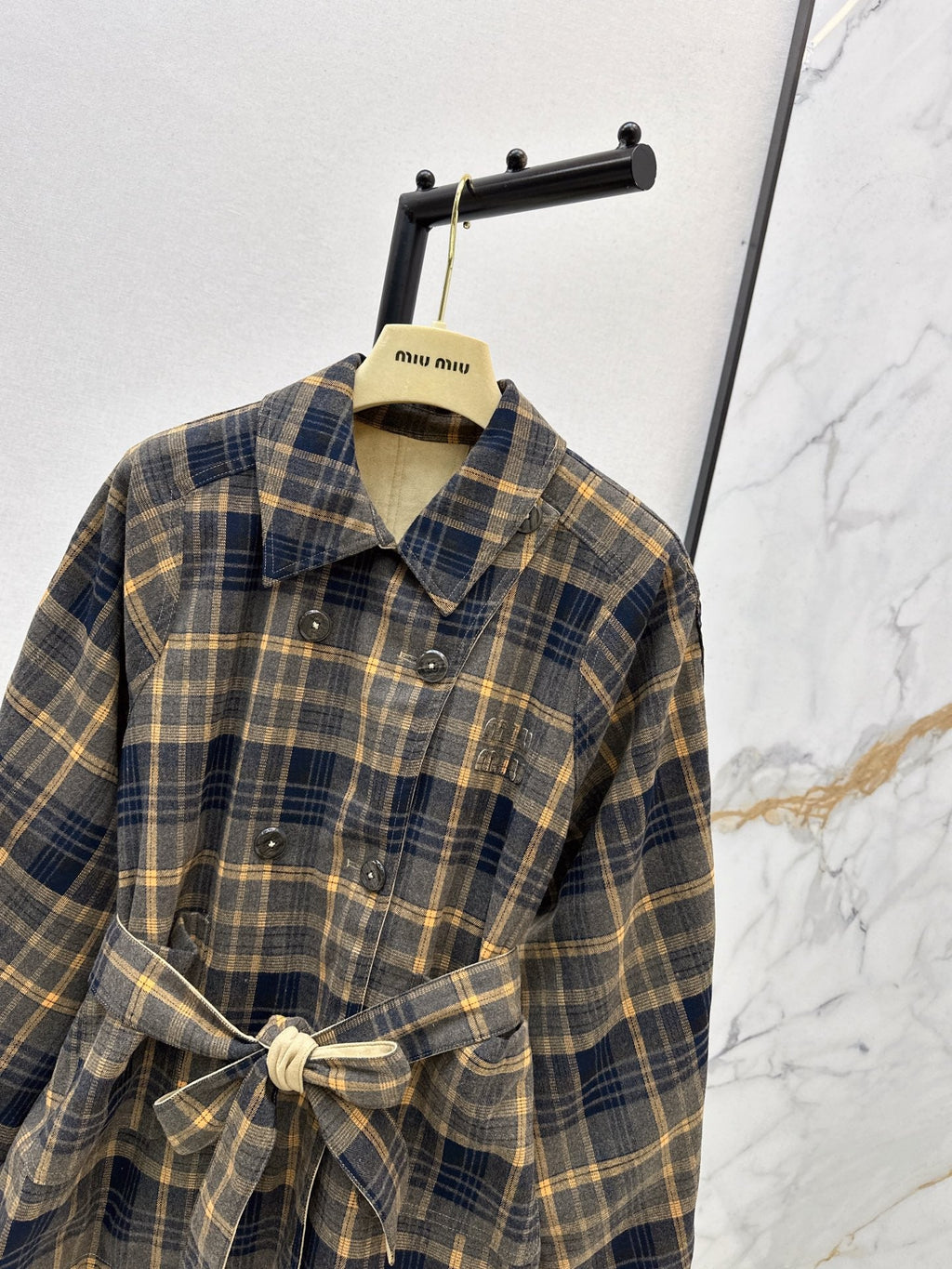MIUMIU LONG REVERSIBLE COAT STYLE 747