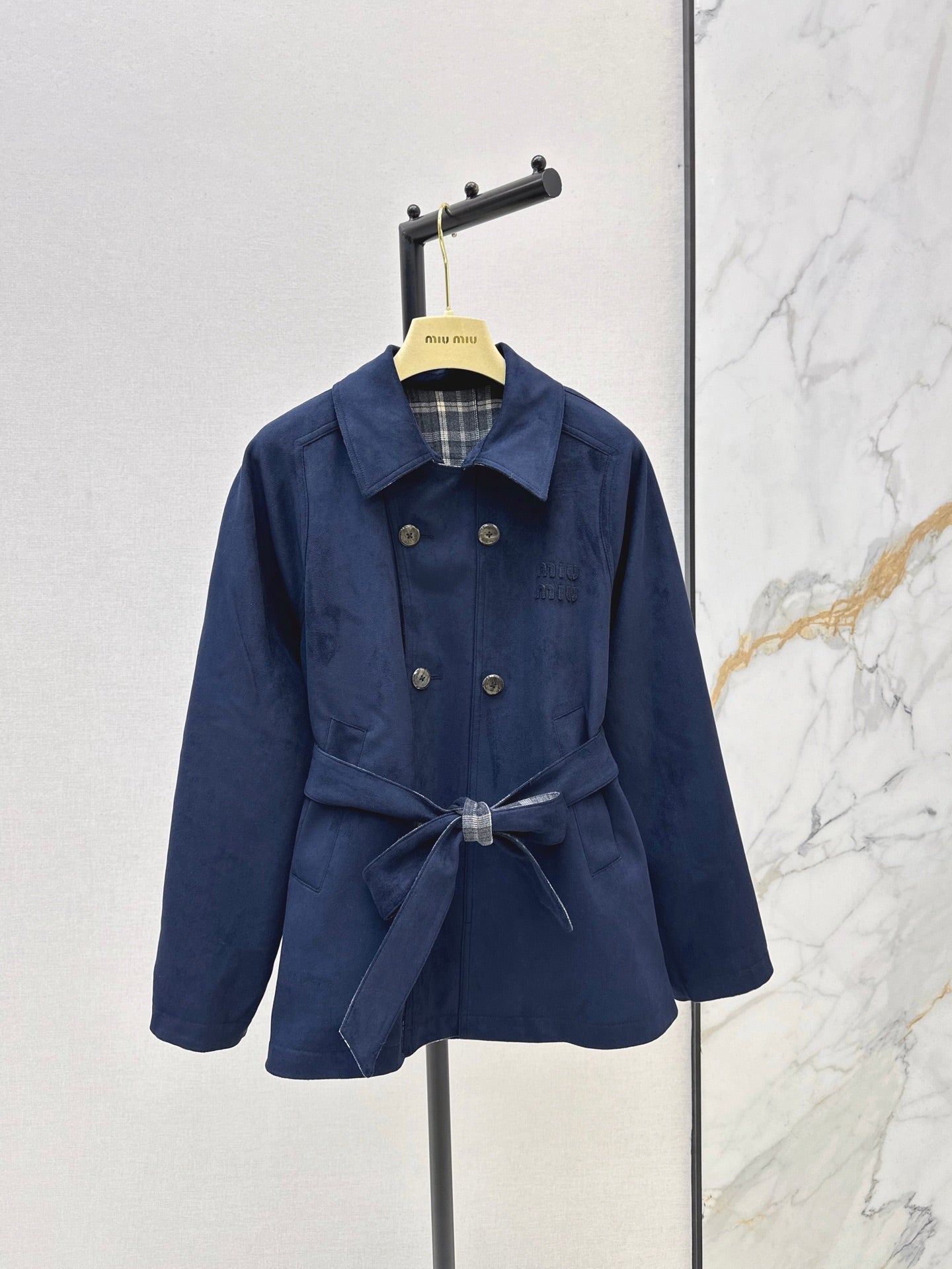 MIUMIU LONG REVERSIBLE COAT STYLE 746
