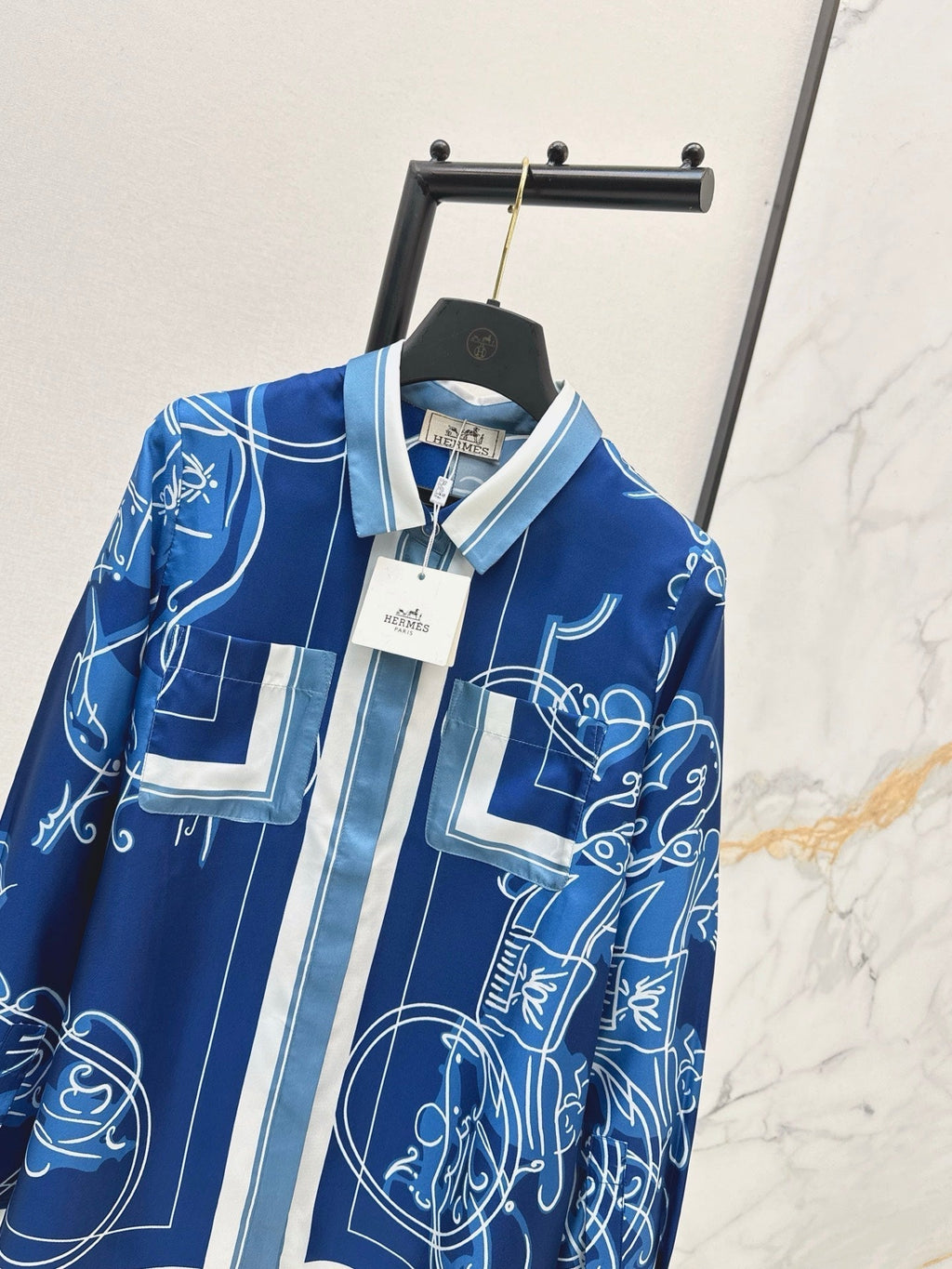 HERMES HERMES 25S SILK SHIRT 426