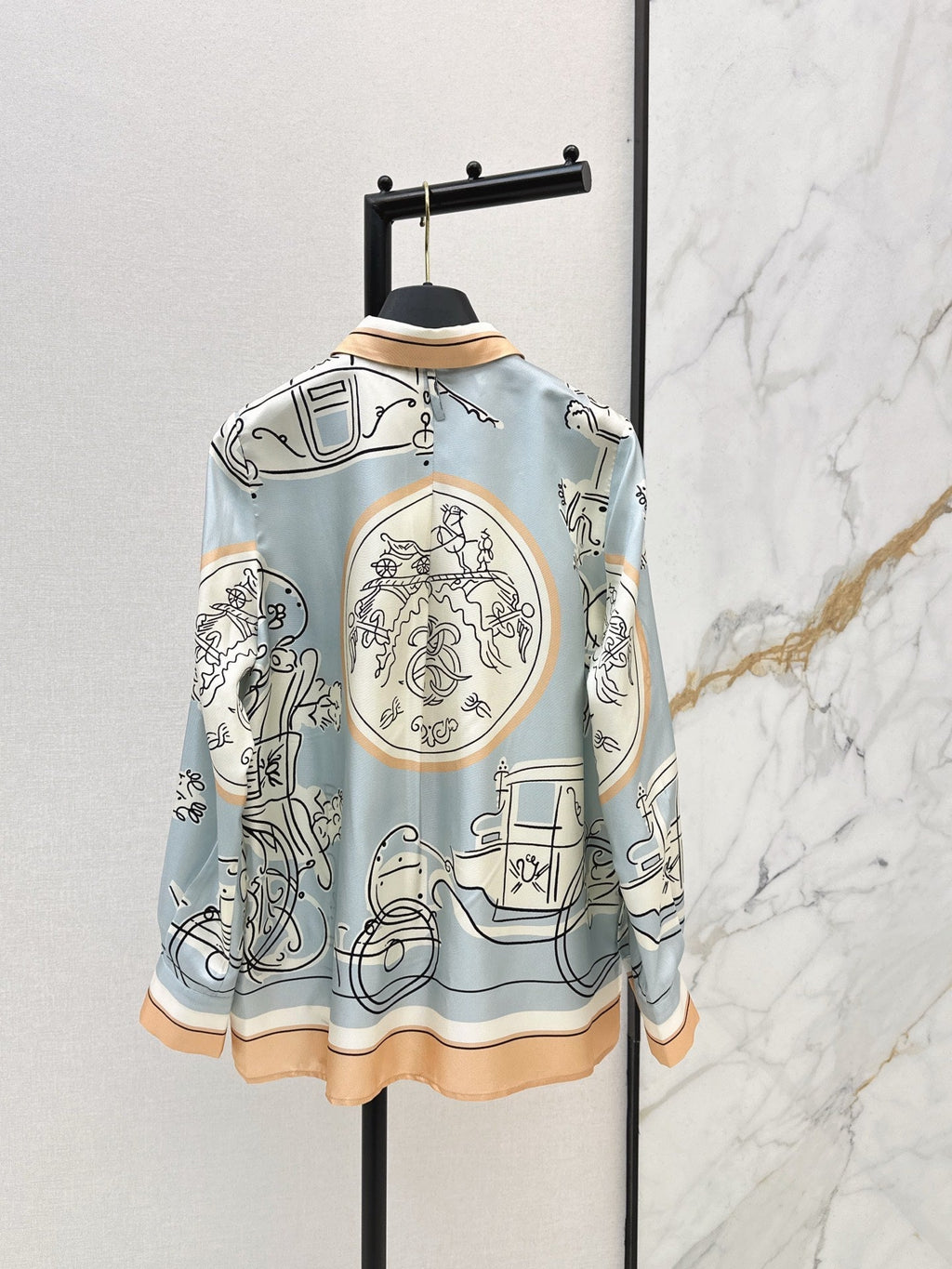HERMES HERMES 25S SILK SHIRT 427