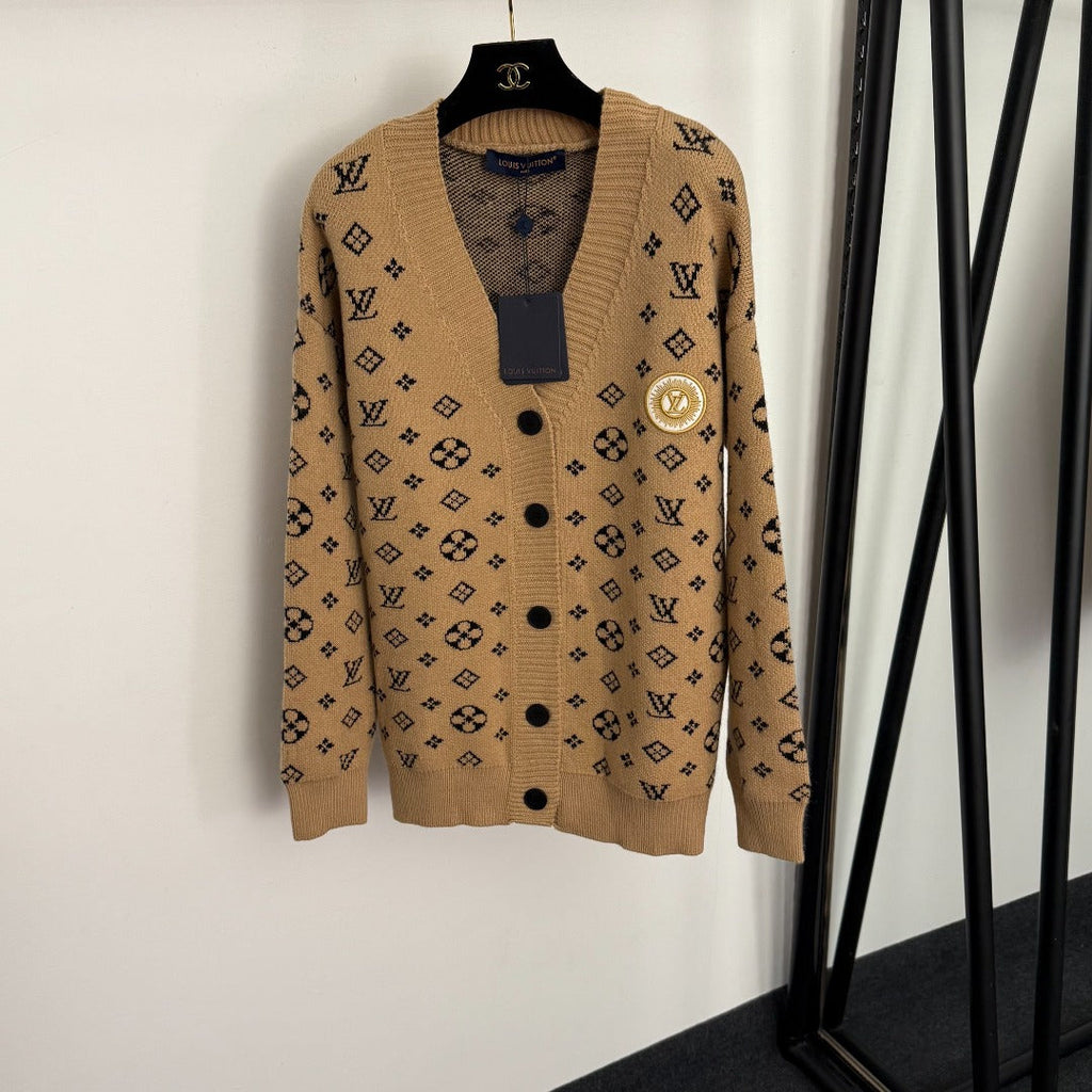LOUIS VUITTON LV 25S WOOL CARDIGAN 0030