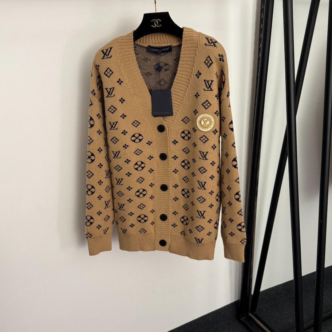 LOUIS VUITTON LV 25S WOOL CARDIGAN 0030