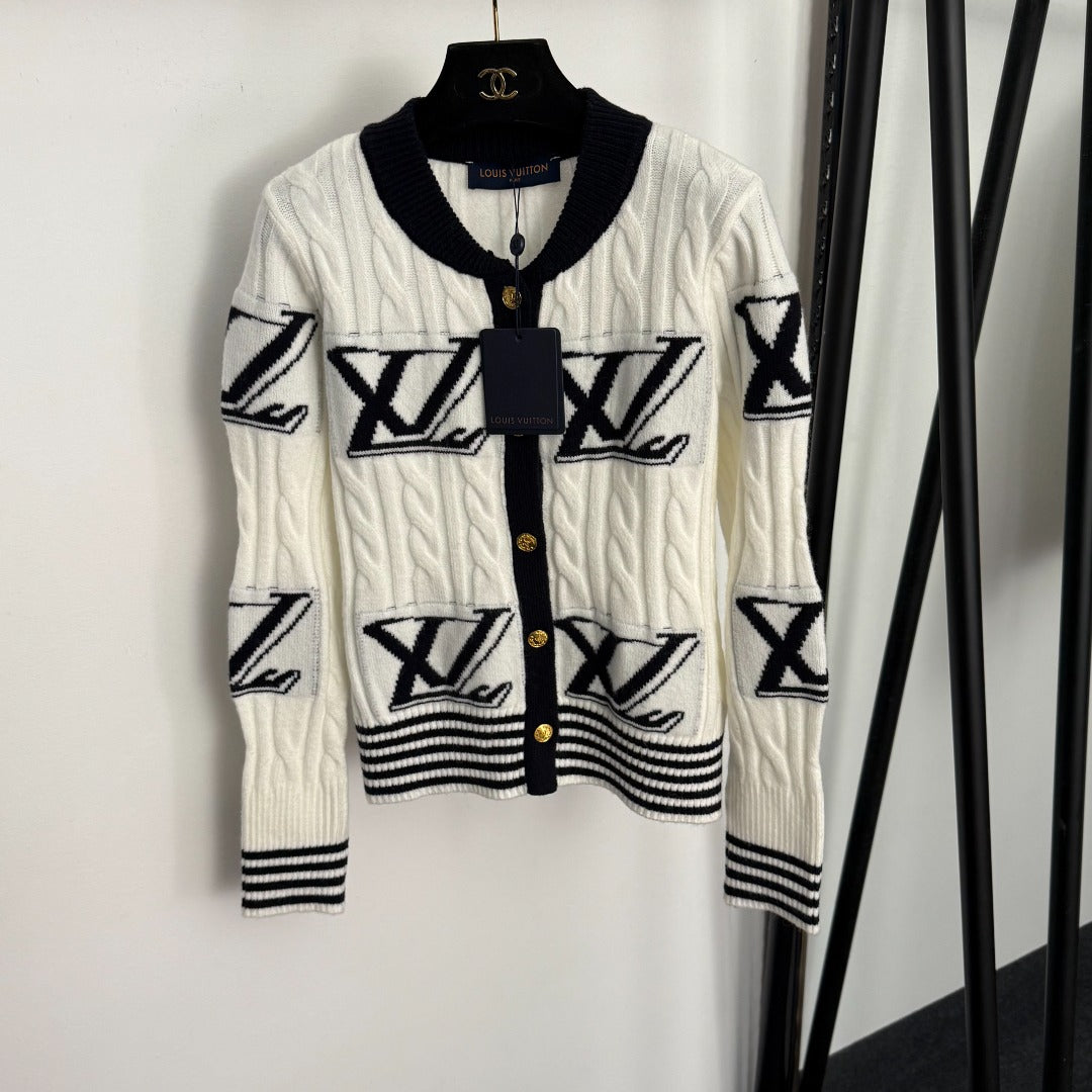 LOUIS VUITTON LV 25S KNITTED CARDIGAN 0151