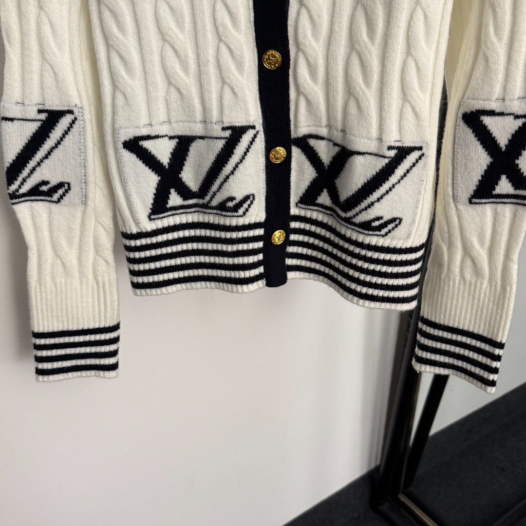 LOUIS VUITTON LV 25S KNITTED CARDIGAN 0151