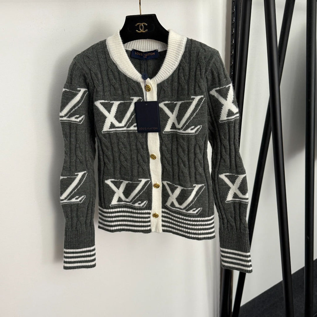 LOUIS VUITTON LV 25S KNITTED CARDIGAN 0152