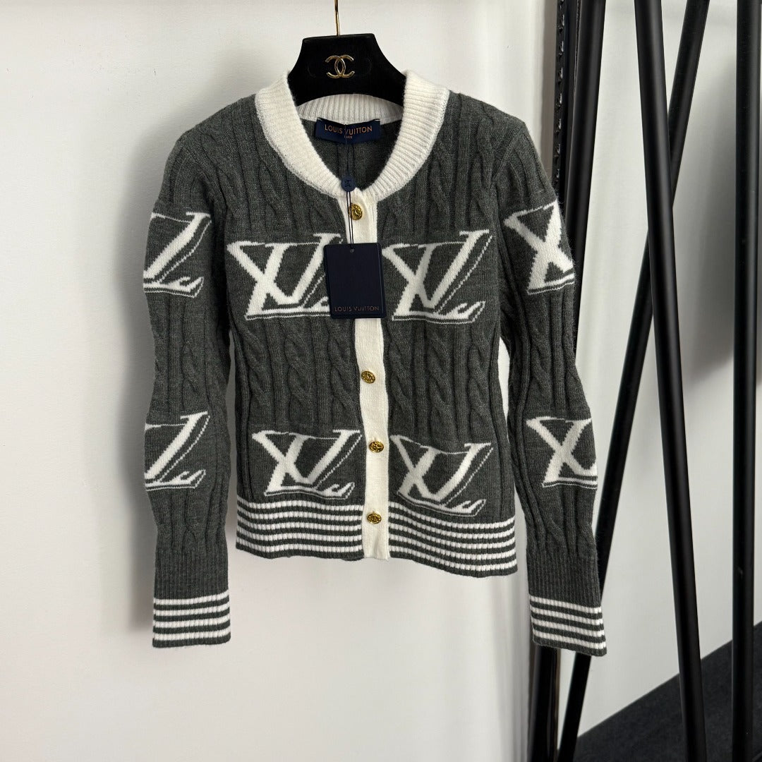 LOUIS VUITTON LV 25S KNITTED CARDIGAN 0152