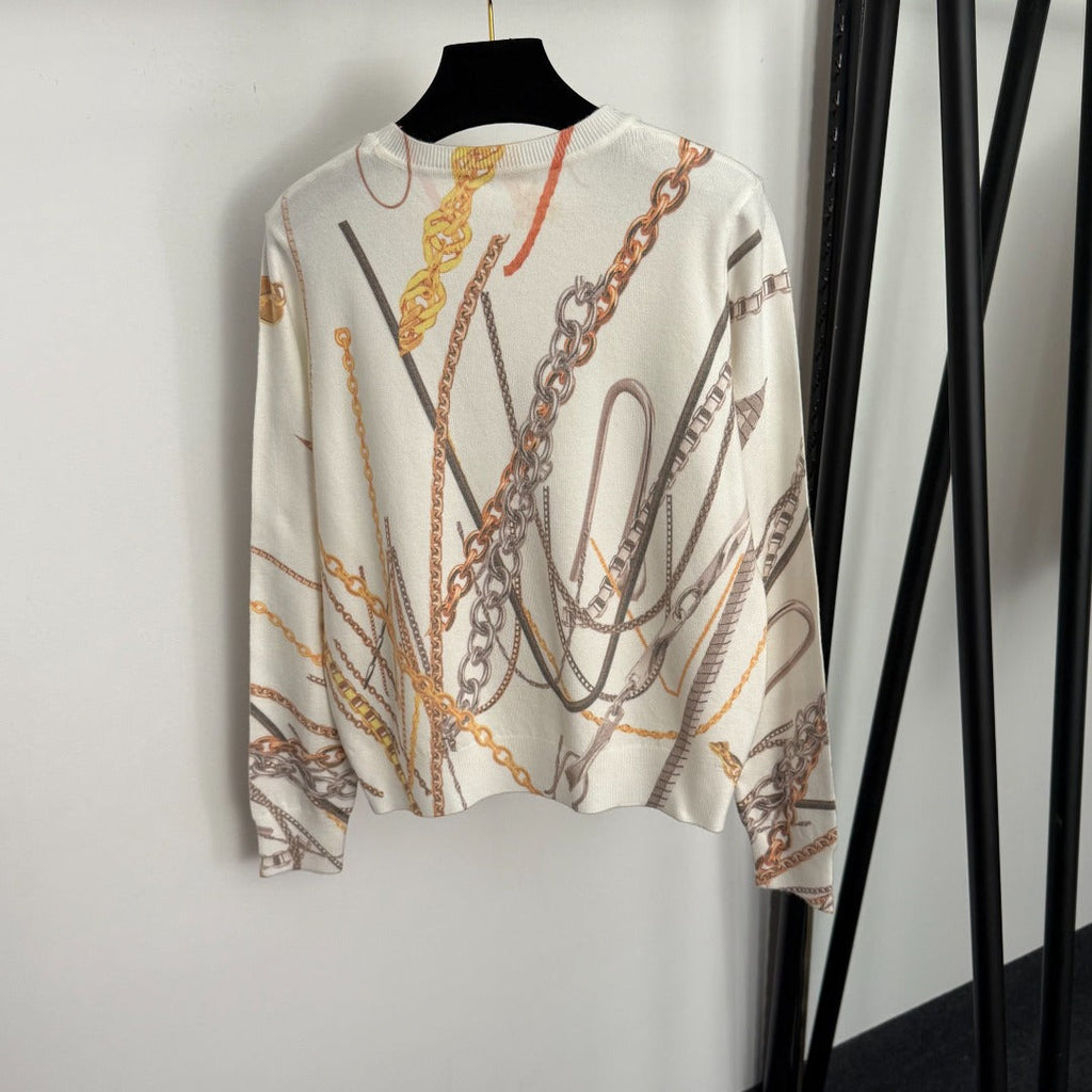 HERMES HERMES 25S LONG-SLEEVE KNIT SWEATER 272