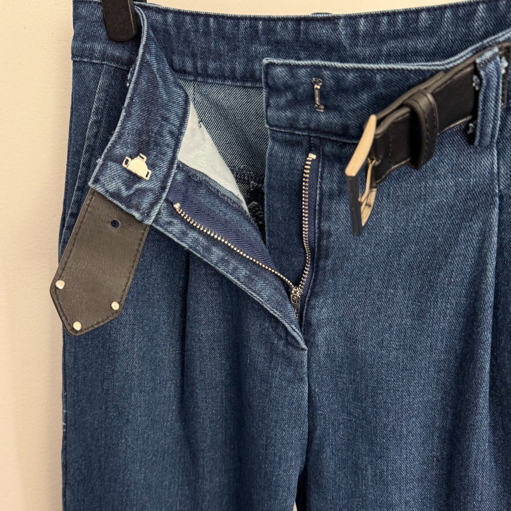PRADA 25S HIGH‑WAIST STRAIGHT LEG JEANS 235