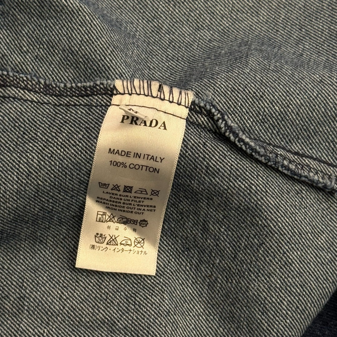 PRADA 25S HIGH‑WAIST STRAIGHT LEG JEANS 235
