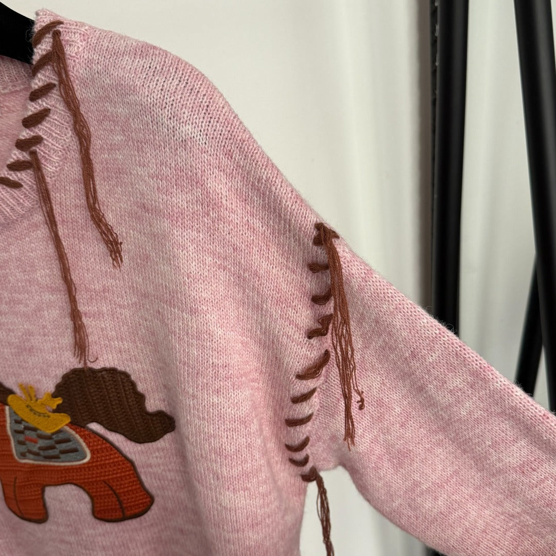 HERMES 25S LONG-SLEEVE SWEATER 470