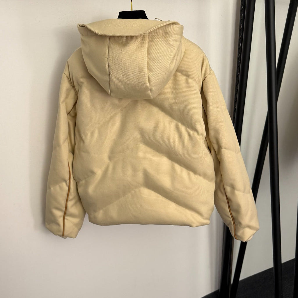 HERMES HERMES 25S HOODED LONG-SLEEVE PUFFER JACKET 428