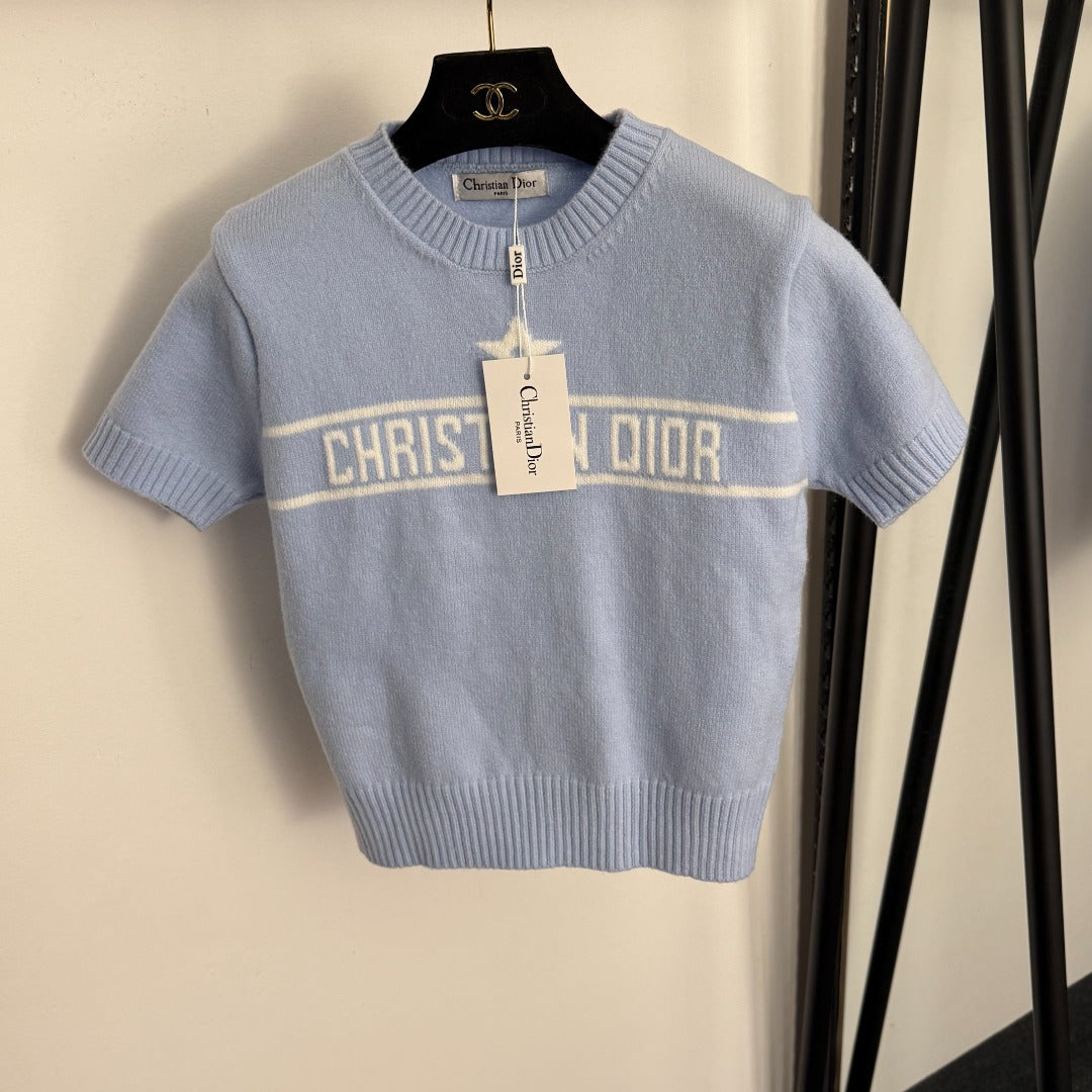 DIOR 25S SHORT-SLEEVE SWEATER 654