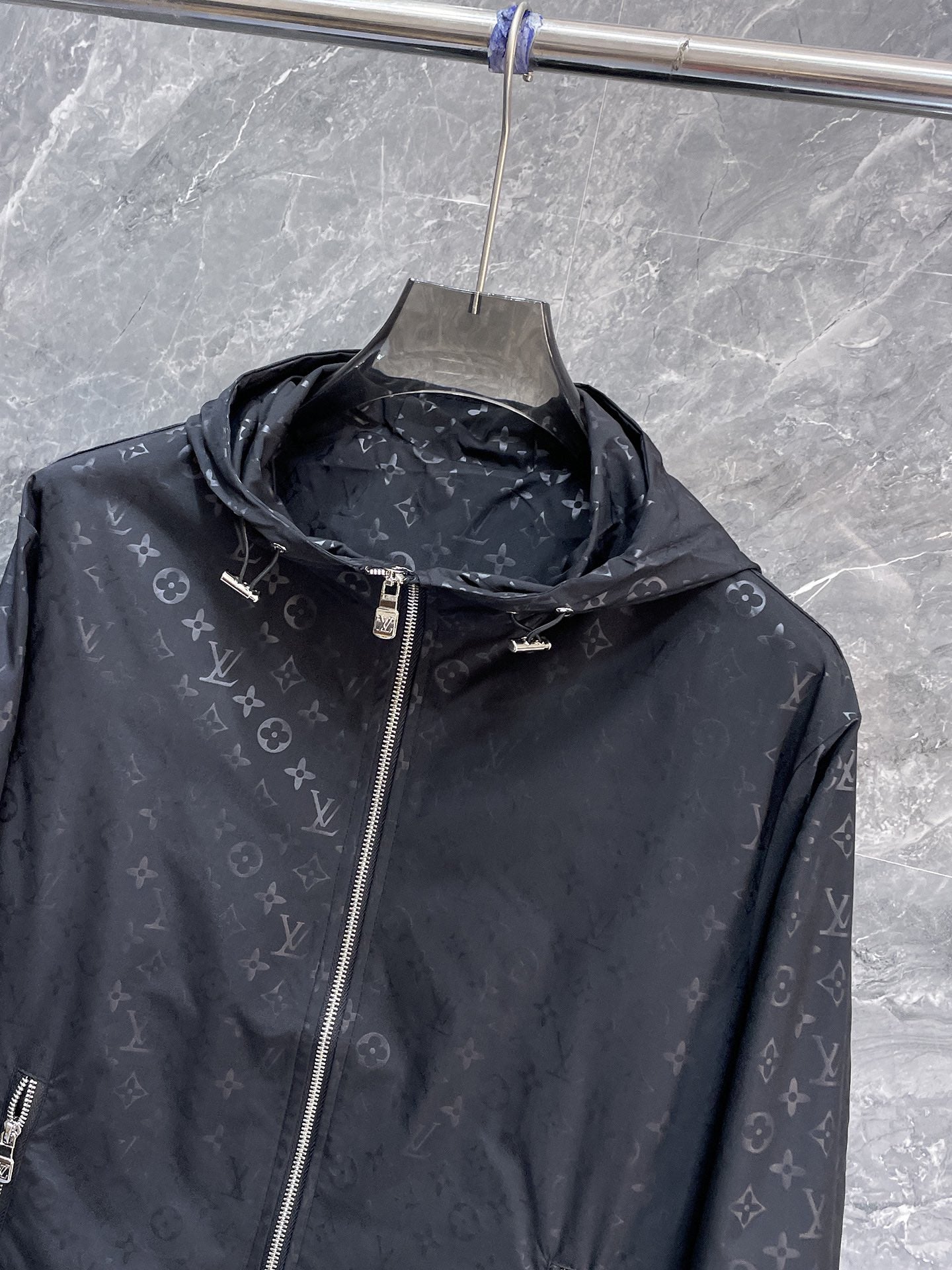 LOUIS VUITTON LV BLACK MONOGRAM JACKET 239555