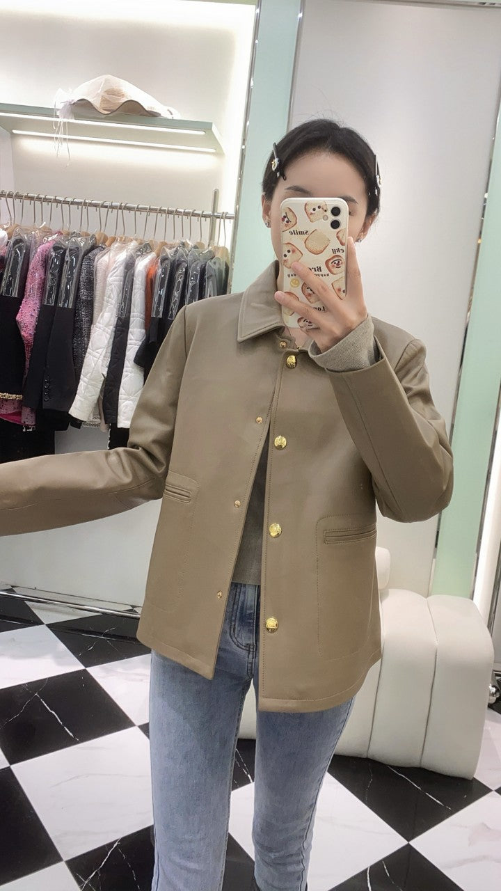 HERMES HERMES 25S SHORT SHEEPSKIN JACKET 044