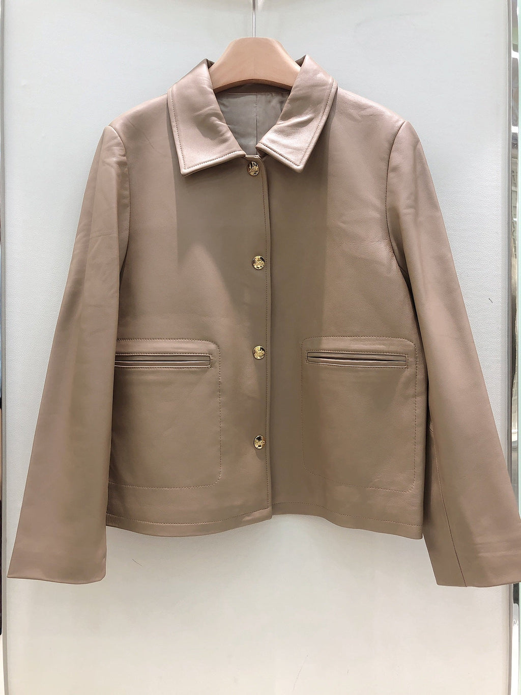 HERMES HERMES 25S SHORT SHEEPSKIN JACKET 044