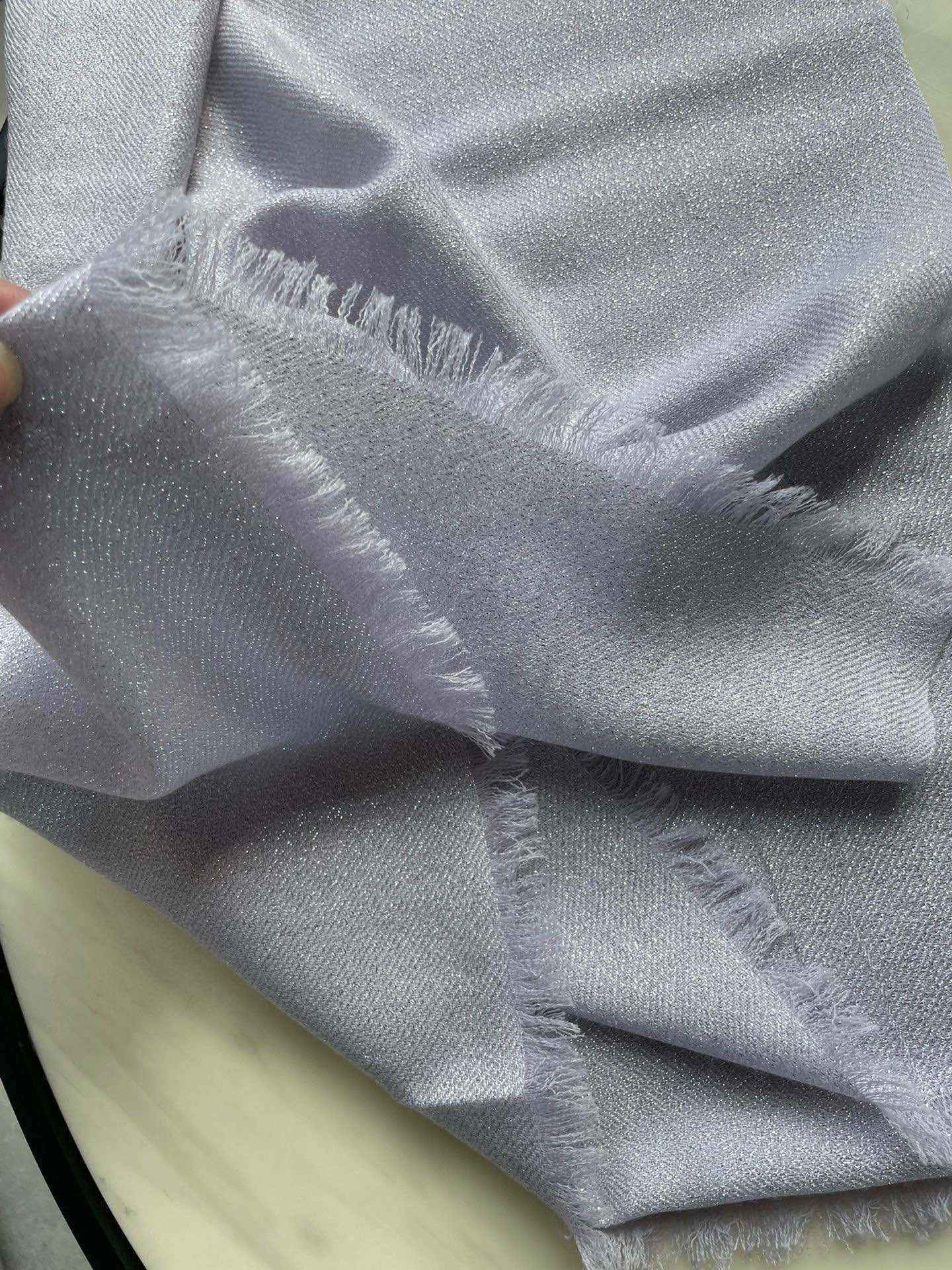 CHANEL SCARF 210 CM IN PASTEL PURPLE CASHMERE 402209