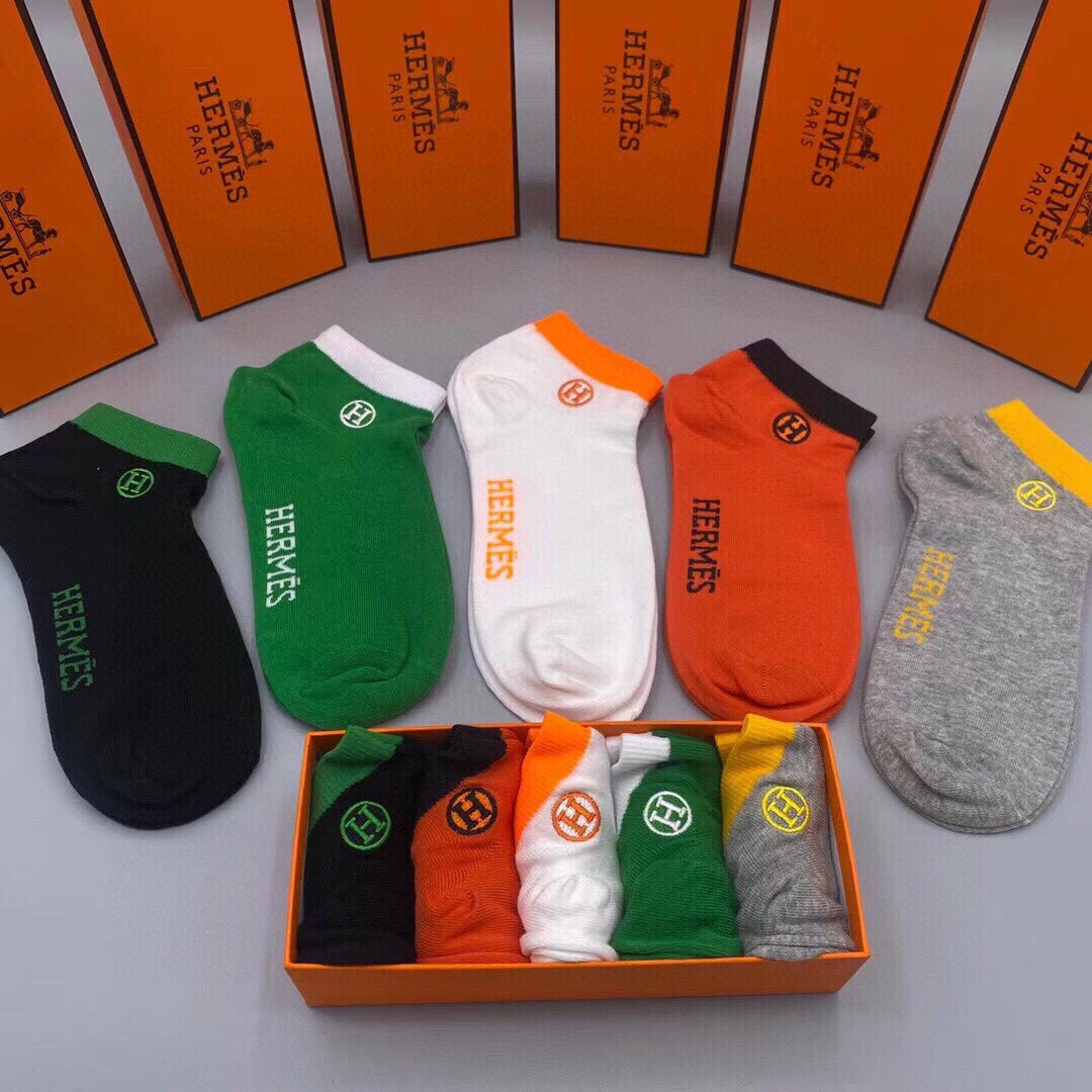 HERMES FLAT SOCKS 128214 (1 BOX)