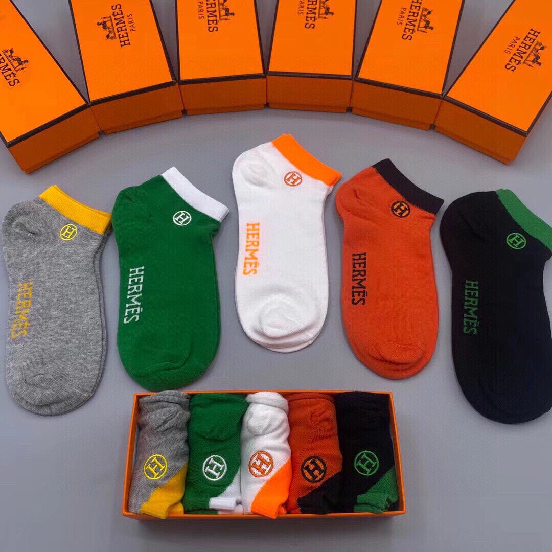 HERMES FLAT SOCKS 128214 (1 BOX)