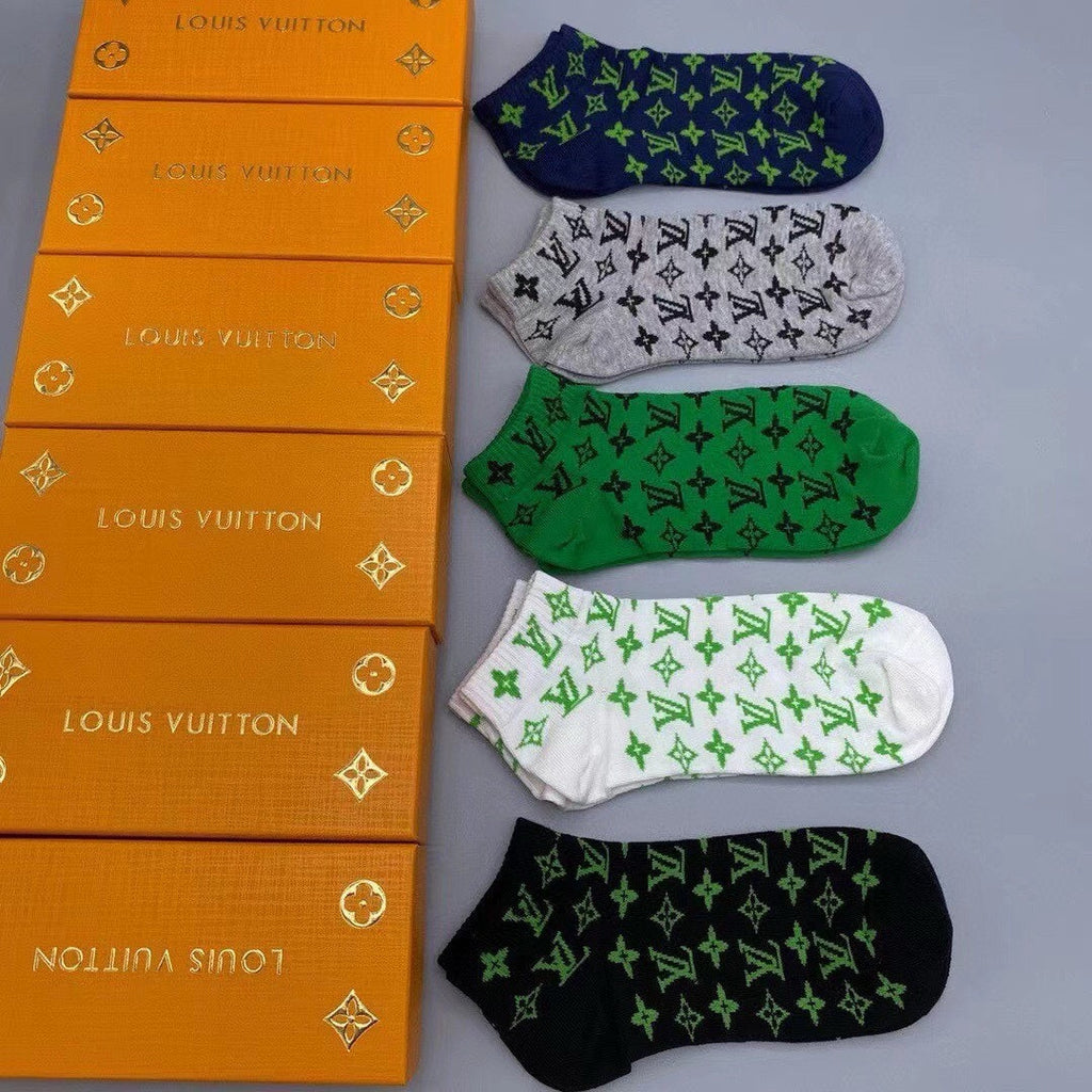 LOUIS VUITTON LOW-CUT SOCKS 202308 (1 BOX)