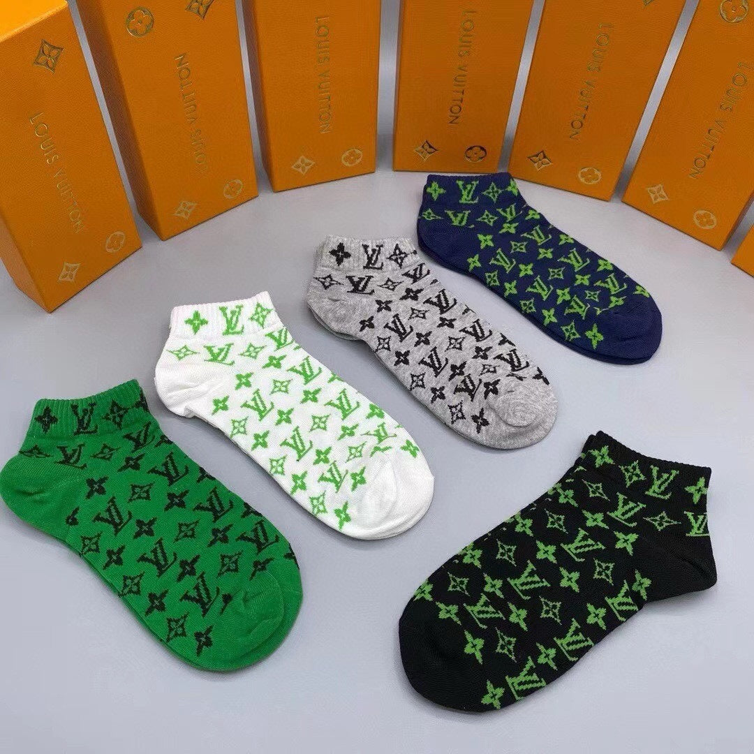 LOUIS VUITTON LOW-CUT SOCKS 202308 (1 BOX)
