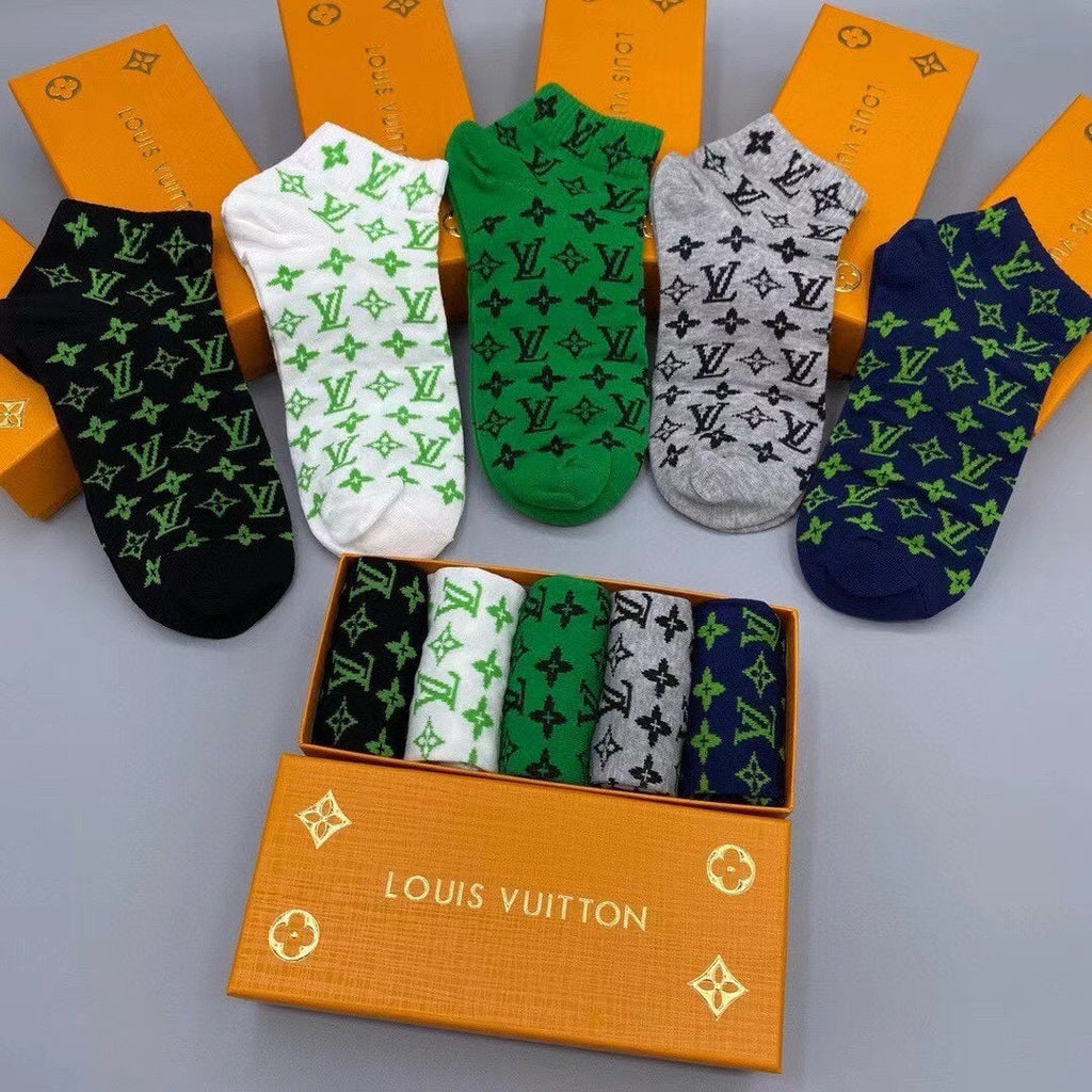 LOUIS VUITTON LOW-CUT SOCKS 202308 (1 BOX)