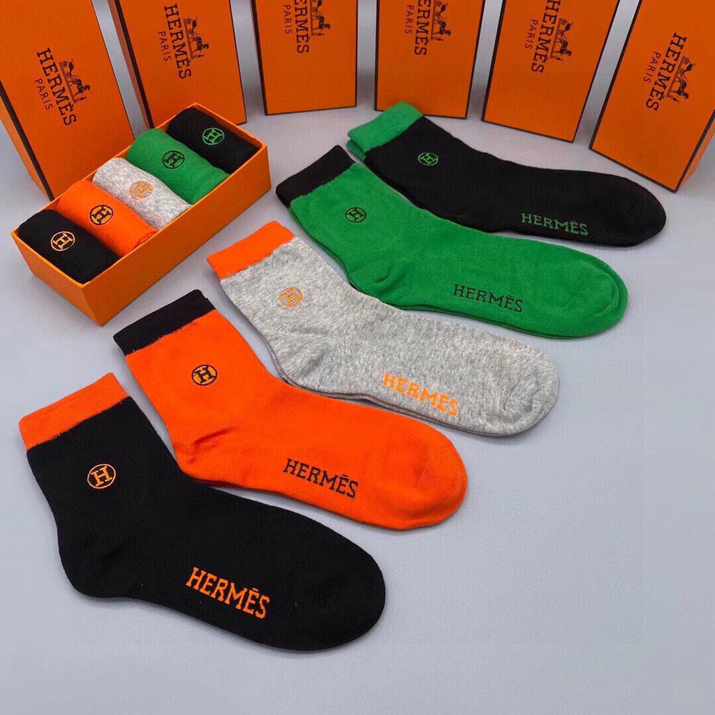 HERMES LOW-CUT SOCKS 197762 (1 BOX)