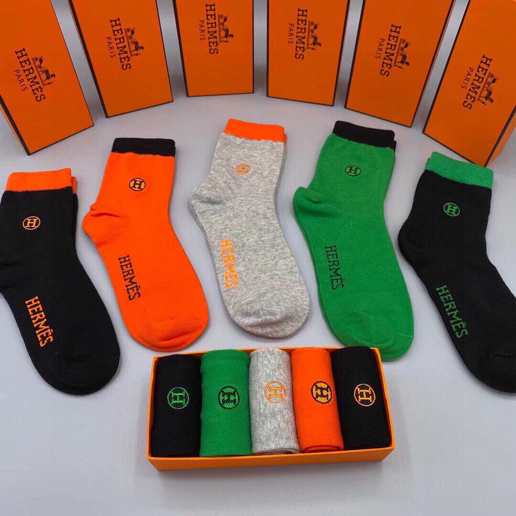 HERMES LOW-CUT SOCKS 197762 (1 BOX)