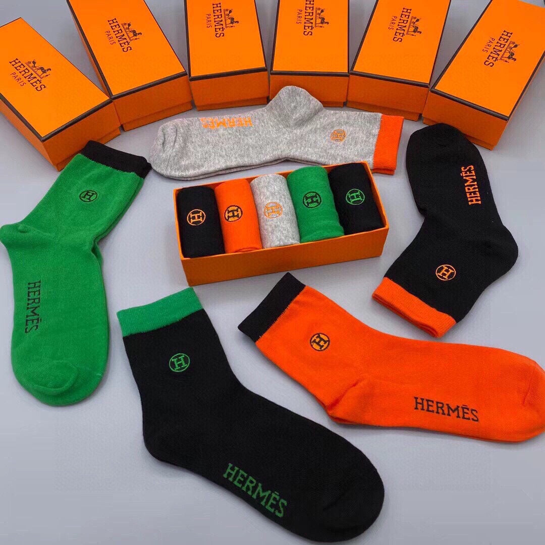 HERMES LOW-CUT SOCKS 197762 (1 BOX)