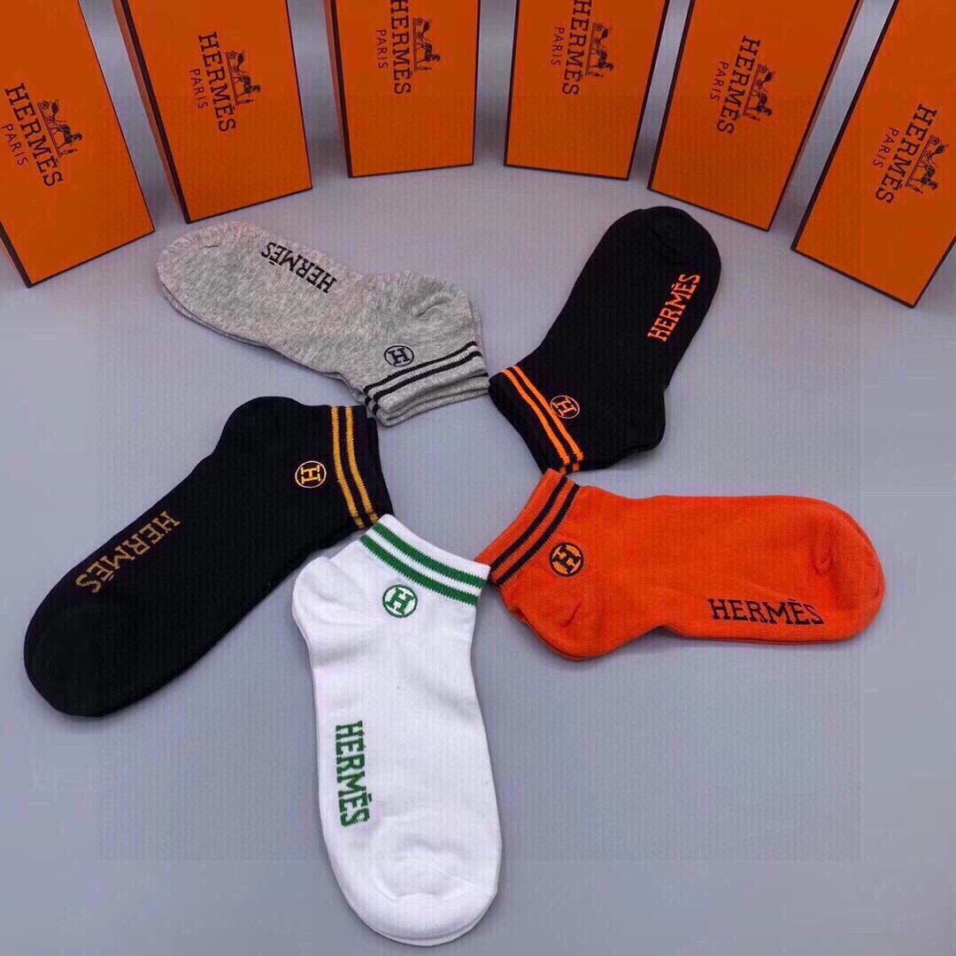 HERMES LOW-CUT SOCKS 241334 (1 BOX)
