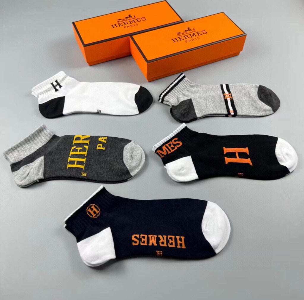 HERMES LOW-CUT SOCKS 241344 (1 BOX)