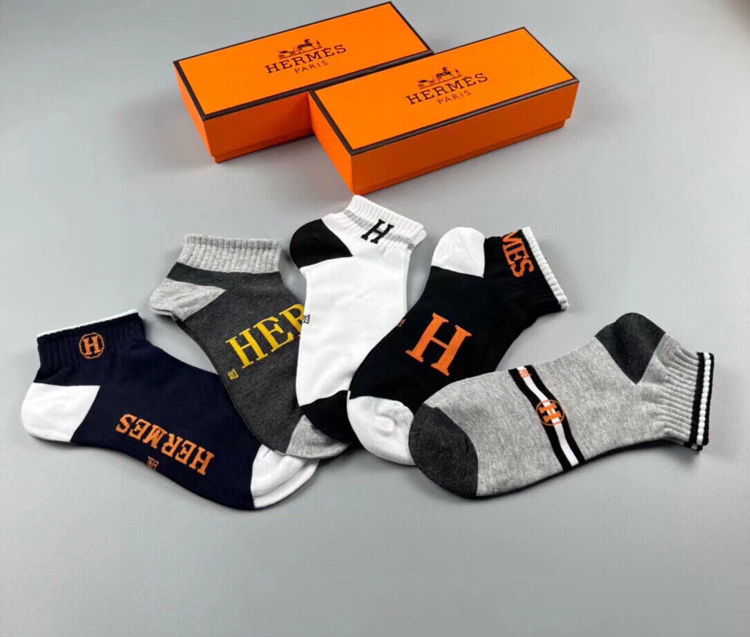 HERMES LOW-CUT SOCKS 241344 (1 BOX)
