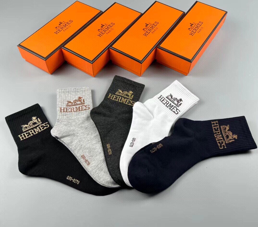 HERMES LOW-CUT SOCKS 282996 (1 BOX)