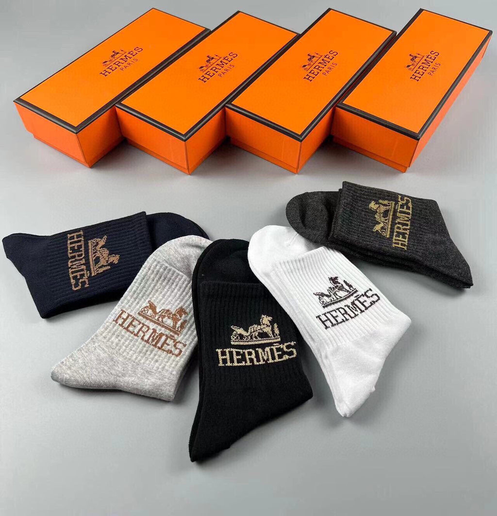 HERMES LOW-CUT SOCKS 282996 (1 BOX)